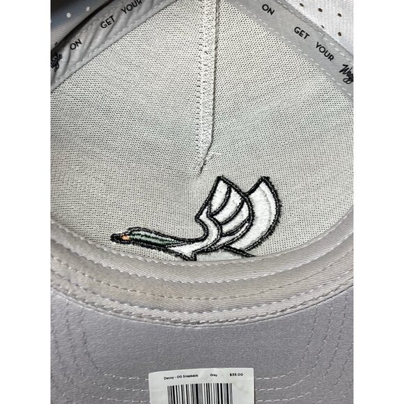 Waggle Golf Hat Adult "Decoy" Duck Hat Cap Gray Snapback Breathable - Picture 7 of 8